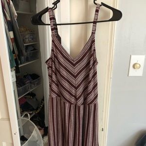 Maroon Stripped target dress